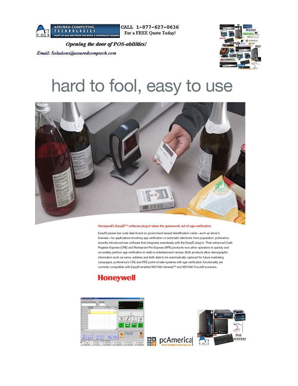 HONEYWELL AGE VERIFICATION HAND HELD SCANNERS